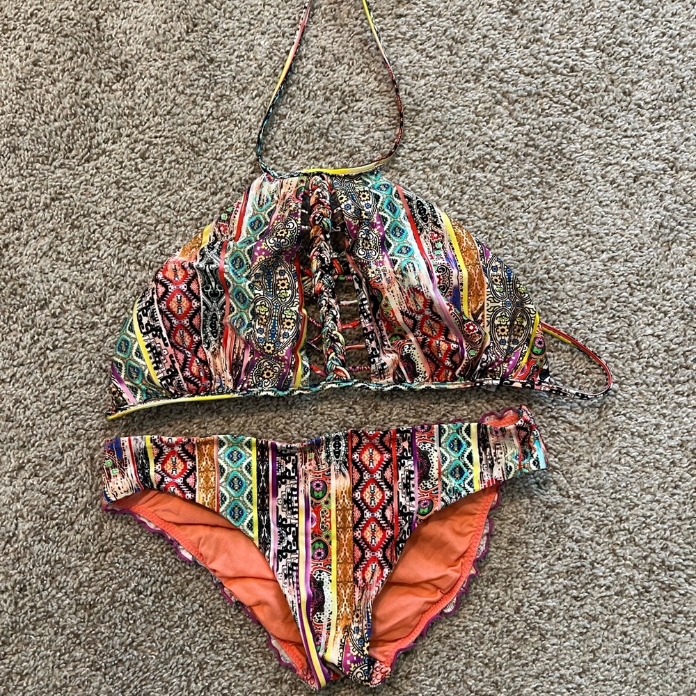 Luli Fama Snake Print Bikini